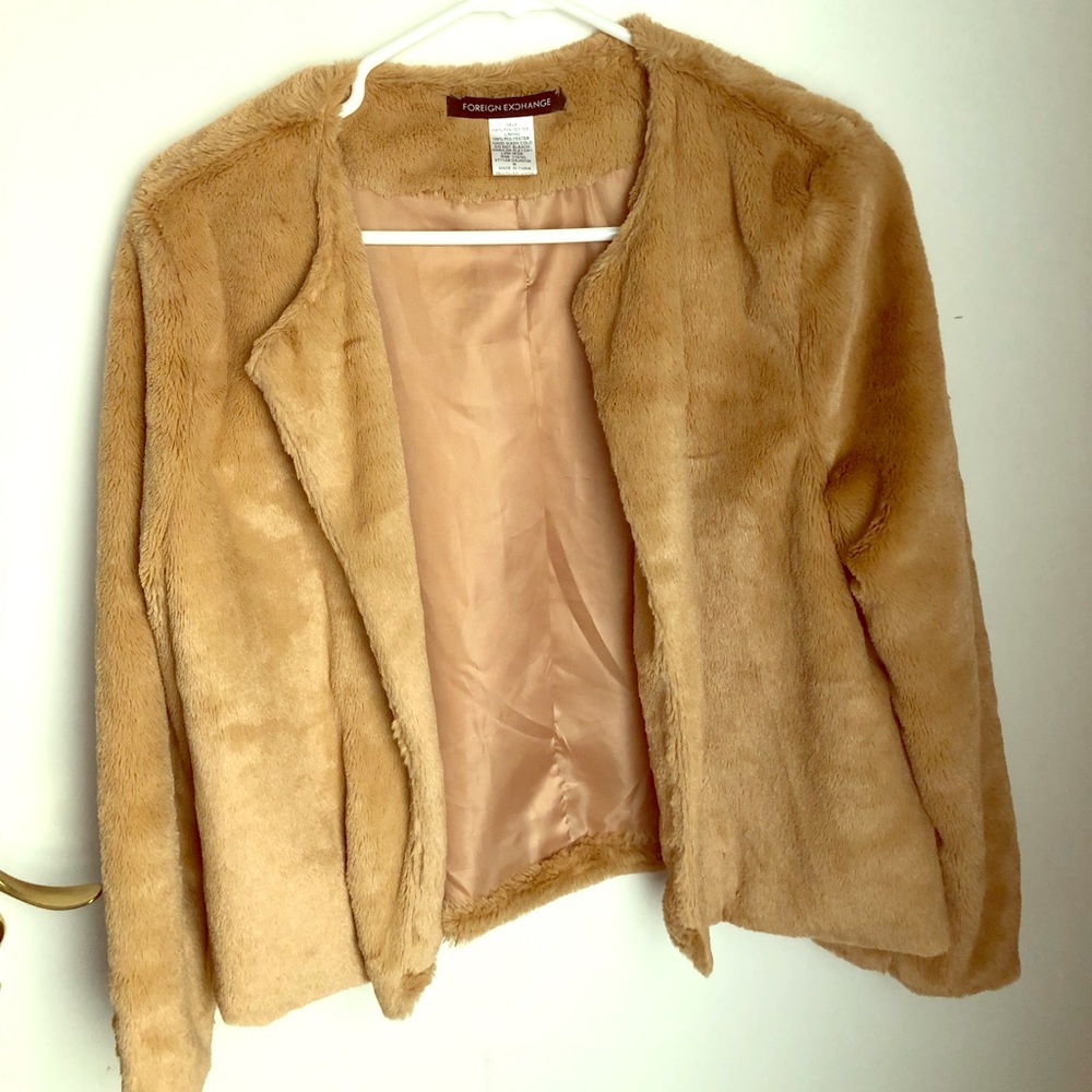 Foreign Exchange light fur jacket